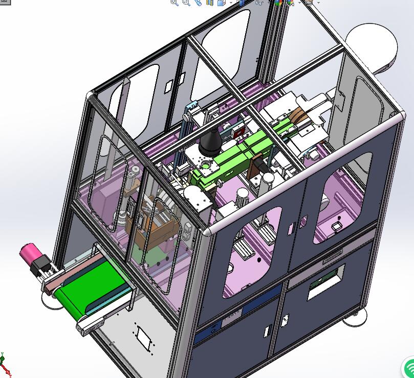 N305058 - Complete Original 3D Drawings of Steel Belt Screw Visual Inspection Machine