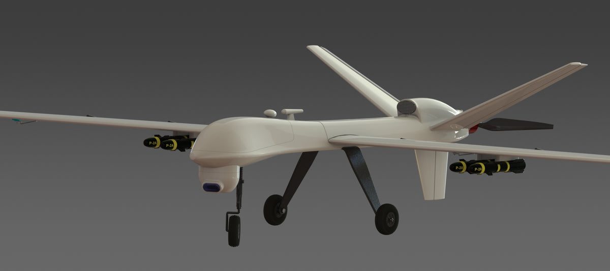 N348008 - MQ-9 UAV 3D Model Drawings