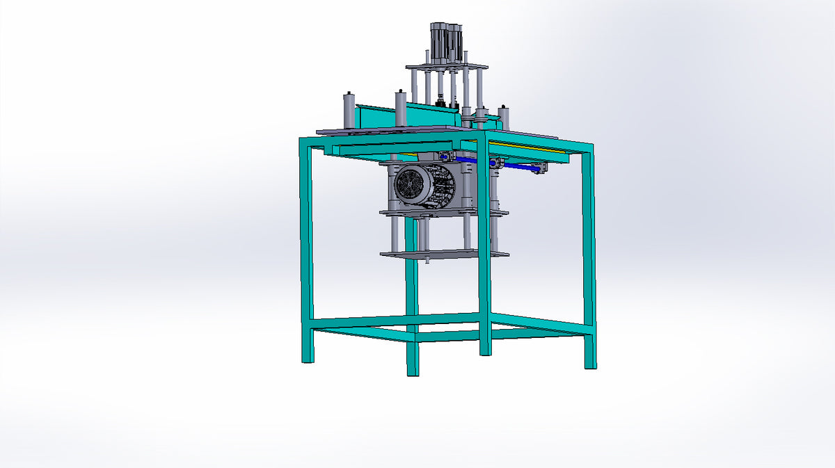N314046-Plastic Pipe Cutting Machine 3D Model (X_T)