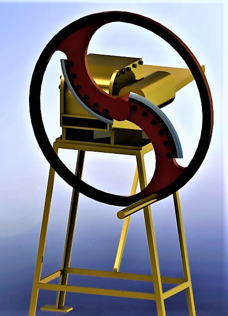 N314057-Hand-Cranked Cutting Machine 3D Drawing (Solidworks)