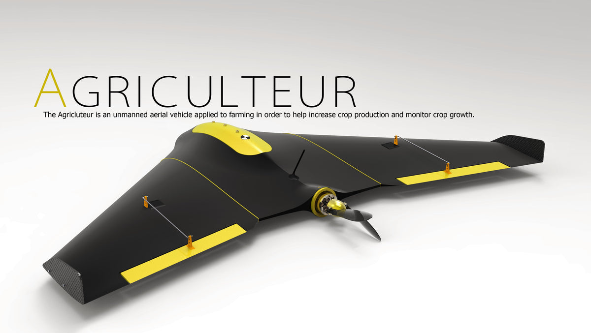 N348006 - LE Agriculteur UAV 3D Model Drawings, Designed by Solidworks