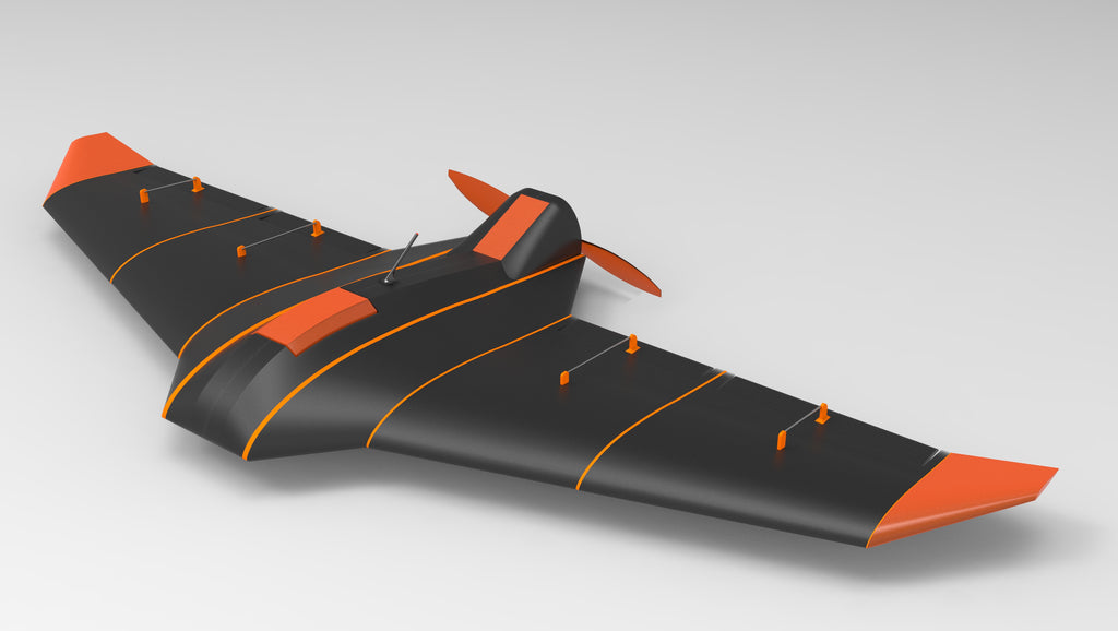 N348004 - GZ-500 UAV Simplified 3D Model Drawings, Designed by Solidworks