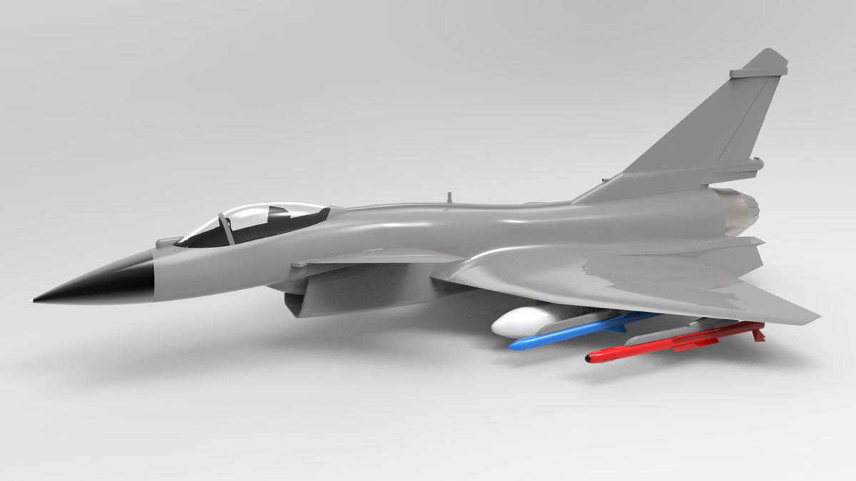 N349002 - J-10B Fighter Contour Line 3D Model Drawings, Designed by CATIA, with STP