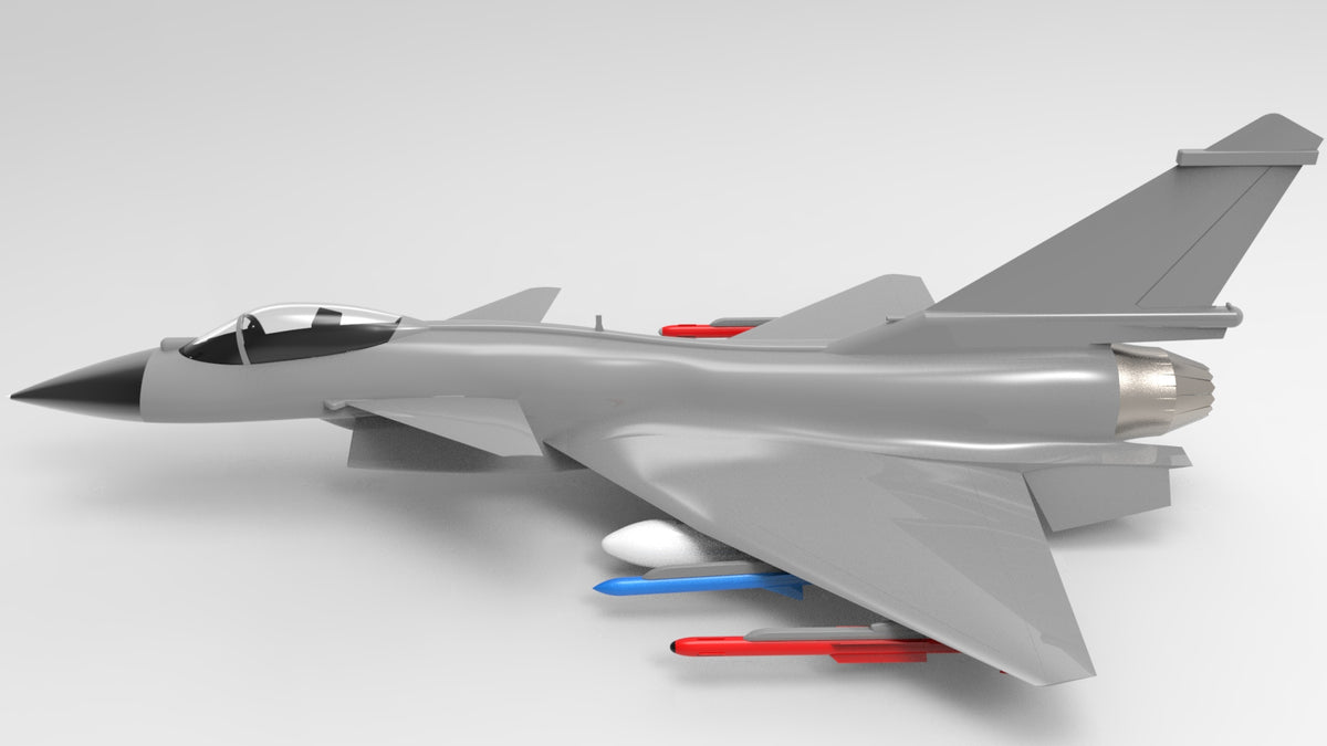 N349002 - J-10B Fighter Contour Line 3D Model Drawings, Designed by CATIA, with STP