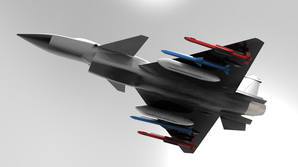N349002 - J-10B Fighter Contour Line 3D Model Drawings, Designed by CATIA, with STP
