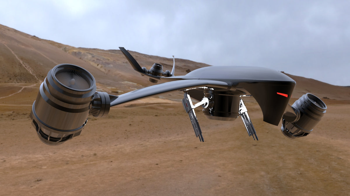 N348027 - Terminator-style UAV Appearance 3D Drawings, STP Format