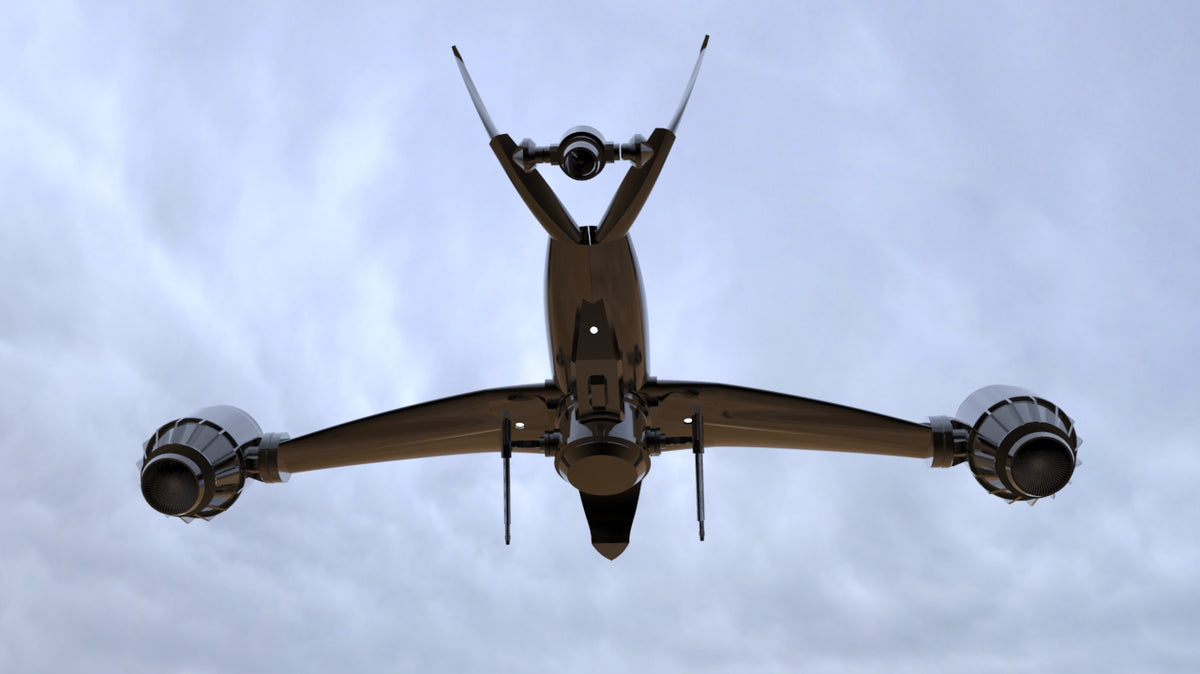 N348027 - Terminator-style UAV Appearance 3D Drawings, STP Format
