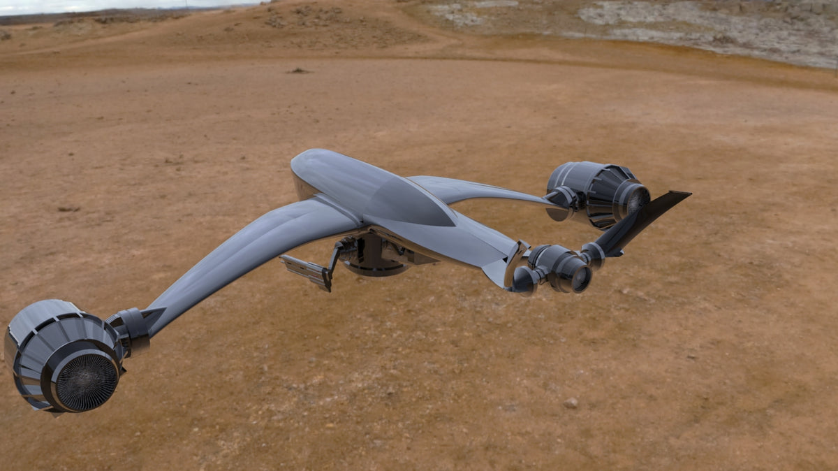 N348027 - Terminator-style UAV Appearance 3D Drawings, STP Format