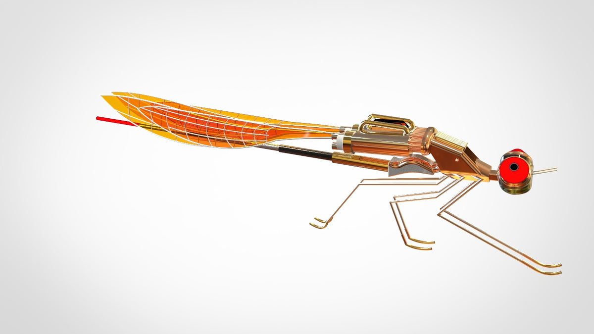 N348028 - Dragonfly-type Spy UAV Model 3D Drawings, Designed by CREO