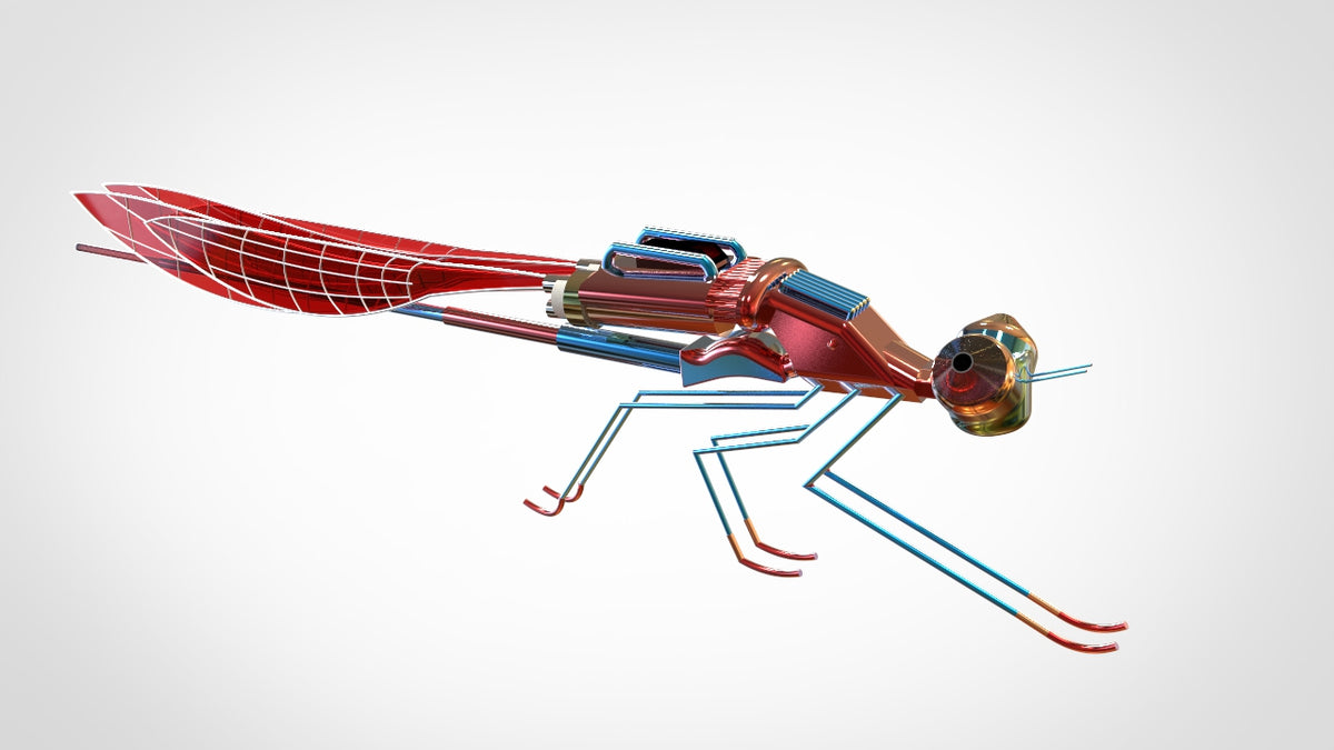 N348028 - Dragonfly-type Spy UAV Model 3D Drawings, Designed by CREO