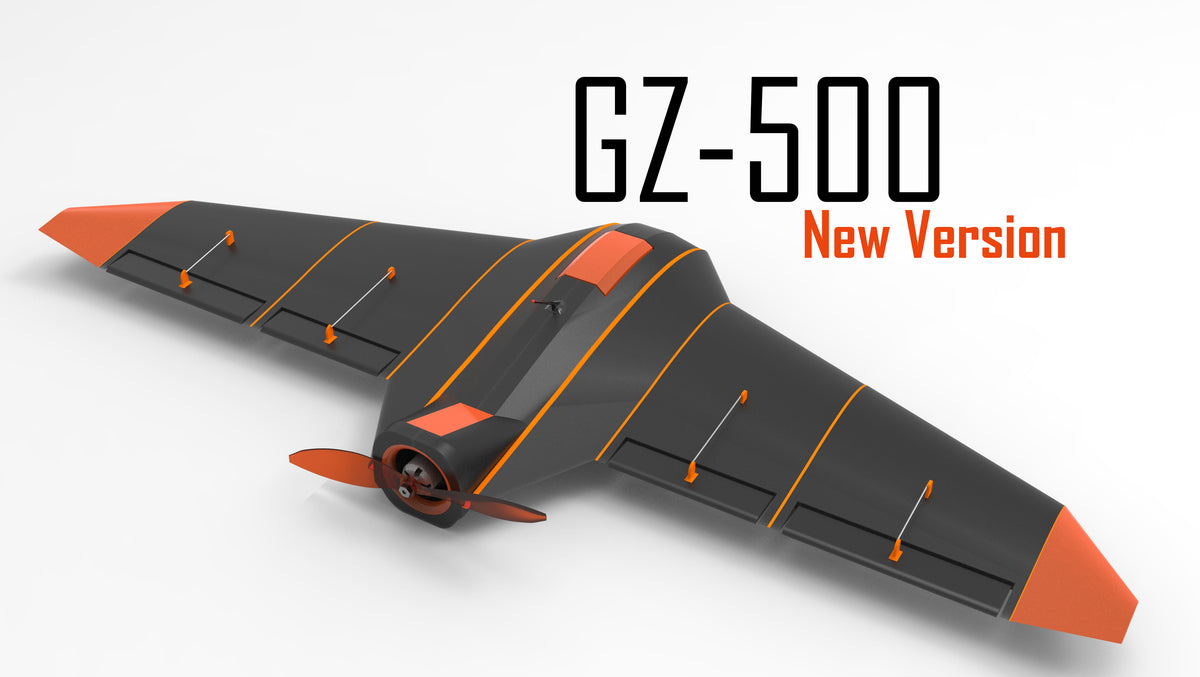 N348004 - GZ-500 UAV Simplified 3D Model Drawings, Designed by Solidworks